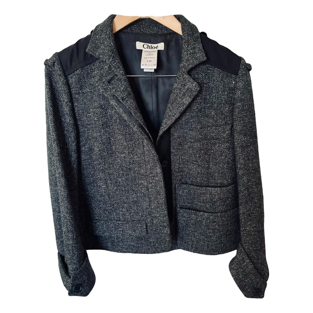 Chloe by Phoebe Philo Tweed napoleon jacket - Picture 5 of 7